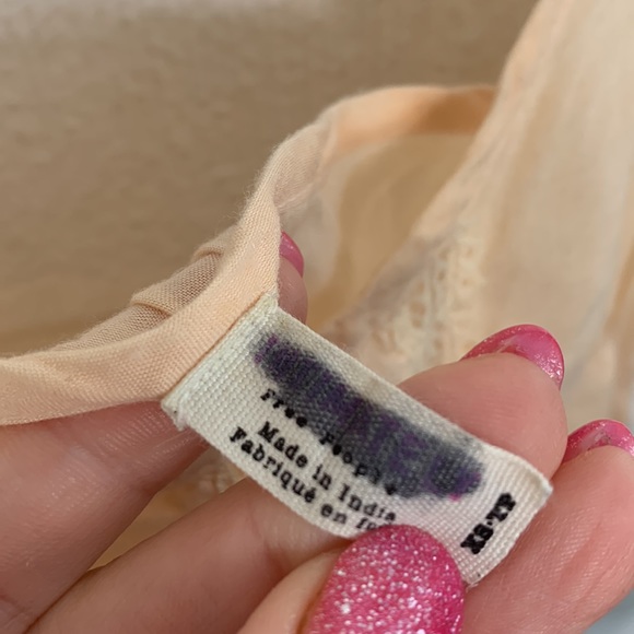 Free People Intimately Peach High Low Mini Dress size XS - Picture 2 of 4